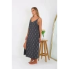 venüsshopping- Kadın Büyük Beden İp Askılı Uzun Gecelik
