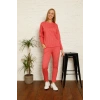venüsshopping- Kadın Pamuk Eşofman Takım Kırmızı