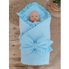 Yenidoğan Tericotton Kumaş Multi Mevsimlik Bebek Battaniyesi Kundak Mavi