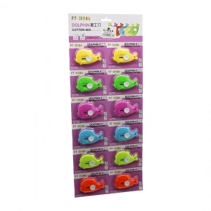 12 Adet Yunus Mini Cep - Çanta Yunus Falçata - Maket Bıçak (4172)