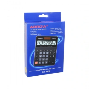 12 Haneli Hesap Makinesi Güneş Enerjili - Pilli 17.5 X 12.5 X 1.7cm 170gr (4172)