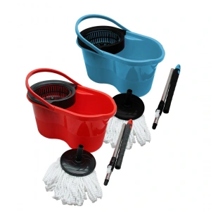 18lt---şirink--- Renkli Otomatik Dönerli Kova Mop Temizlik Seti (4172)