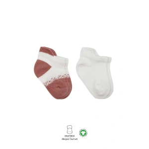 2li Penye Sneakers Çorap Bs20105 Ekru Pudra