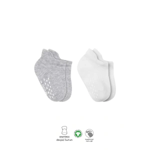 2li Sneakers Kaymaz Basic Penye Çorap Bs20103 Gri Beyaz
