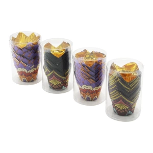 20 Pcs Gold - Folyoluyuvarlak - Kalın - Kulaklı Muffin Kağıt Kek Kapsülü (4172)