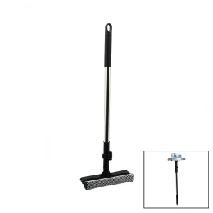 2in1 Başlı=çekpas - File Kaplı Sünger Çok Amaçlı Yüzey Temizlik Mop - Camsil Kilitli Uzayan Metal Sap=56-94cm (4172)
