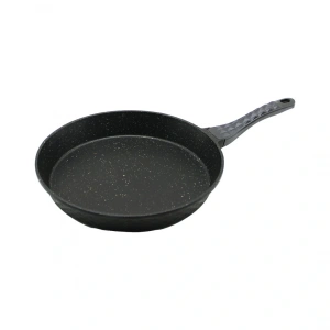 32cm Döküm Tava Kabartma Piramit Desenli Bakalit Sap=18.2cm Poşetli Ambalaj (4172)