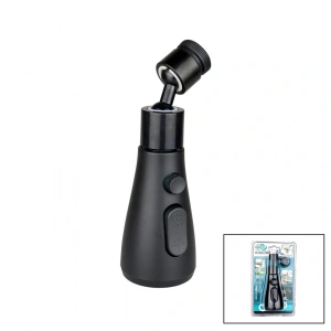 360 Derece Dönebilen- 3 Mod  Siyah Yağmur Püskürtme Borulu Kubar Musluk Ucu Ktx-3289 (4172)