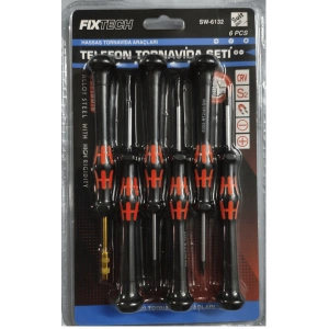 6 Parça Saatçi ve Telefoncu Onarım Tornavida Seti Hassas Tornavida Seti
