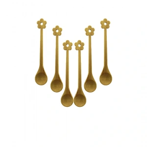 6 Pcs   Mini   Bambu Ahşap Kaşık   14.5cm (4172)