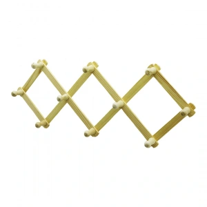 Ahşap - Eko 10 Kollu Akordiyon Duvar Askısı (4172)