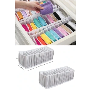 Akordiyon Çekmece  Düzenleyici Organizer 10 Gözlü M Beden Çorap Çamaşır Havlu Düzenleyici