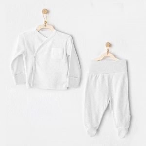 Andywawa Ac25557 Side Snap Set 2li Zıbın Takım White