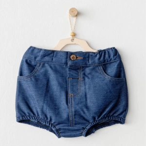 Andywawa Ac25933 Casual Bebek Şort İndigo