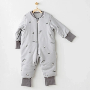 Andywawa Ac26035 Fiber Keep Smiling Uyku Tulumu 2,5 Tog Grey