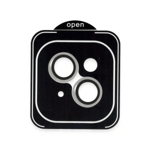 Apple iPhone 13 PVD Metal Kamera Lens - Gümüş