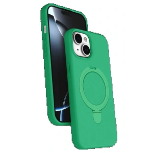 Apple iPhone 14 Regal Magsafe Standlı Kapak - Yeşil