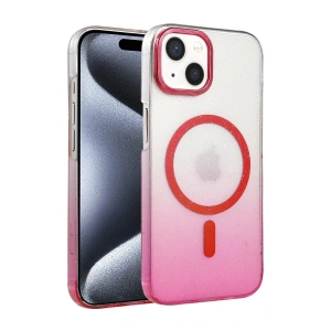 Apple iPhone 15 Plus Glossy Magsafe Kapak - Pembe