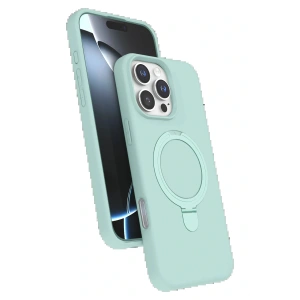 Apple iPhone 16 Pro Regal Magsafe Standlı Kapak - Su Yeşili
