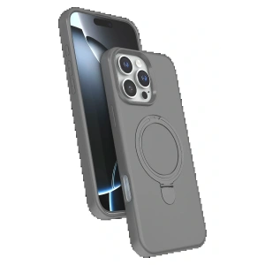 Apple iPhone 16 Pro Regal Magsafe Standlı Kapak - Titan Gri