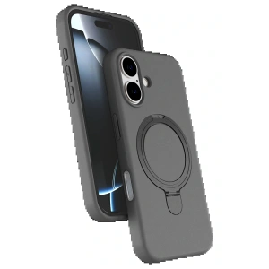 Apple iPhone 16 Regal Magsafe Standlı Kapak - Titan Gri