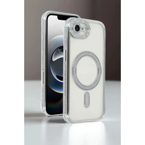 Apple iPhone 16E Joke Simli Magneticsafe Kılıf - Pembe