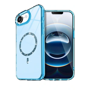 Apple iPhone 16E Live Diamond Magsafe Kapak - Mavi