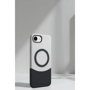 Apple iPhone 16E Velar Magsafe Kapak - Natural Grey