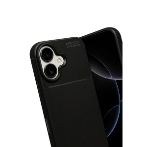 Apple iPhone 17 Auto Focus Karbon Kapak - Siyah