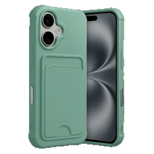 Apple iPhone 17 Kelvin Kartvizitli Silikon - Açık Yeşil