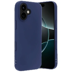 Apple iPhone 17 Nano içi Kadife Silikon - Lacivert