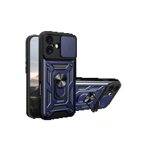 Apple iPhone 17 Pars Lens Yüzüklü Silikon - Lacivert