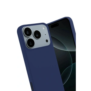 Apple iPhone 17 Pro First Silikon - Lacivert