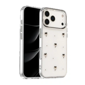 Apple iPhone 17 Pro Max Fiyonk Desenli Kapak - Desen 1