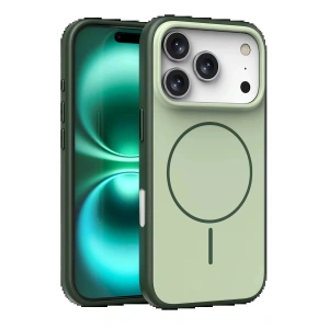 Apple iPhone 17 Pro Neva Magsafe Kapak - Koyu Yeşil
