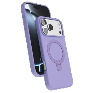 Apple iPhone 17 Pro Regal Magsafe Standlı Kapak - Lila