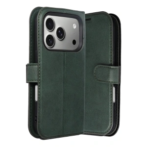 Apple iPhone 17 Pro Trend S Plus Kapaklı Kılıf - Yeşil