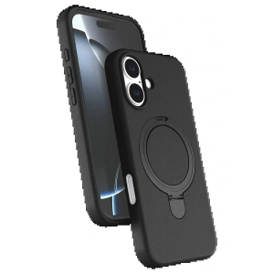 Apple iPhone 17 Regal Magsafe Standlı Kapak - Siyah