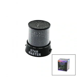 Ay - Yıldız Görselligece Lambası Pilli - Usbli Gün Işık - Renkli Işıkrenk Değiştirme - Manuel Dönerli (4172)