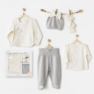 Baby Bow Bliss 5li Hastane Çıkışı Ekru