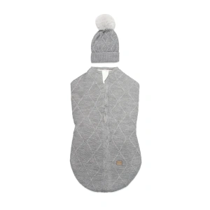 Baby İn Swadding Triko Kundak 75108 Gri