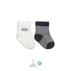 Big Heart Penye Soket Çorap 2li  Antrasit