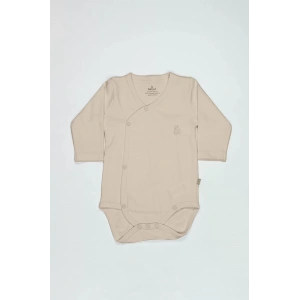 Bistyle Organik Natural Basic Style Kruvaze Uzun Kol Body Bs17102 Bej