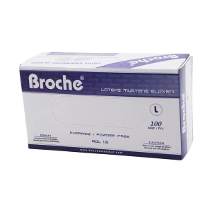 Broche  L  Pudrasız Muayene Eldiveni 100lü (4172)