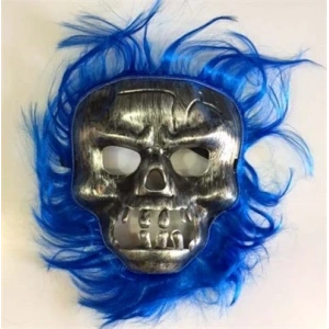 Cadılar Bayramı Lacivert Saçlı Maske (4172)