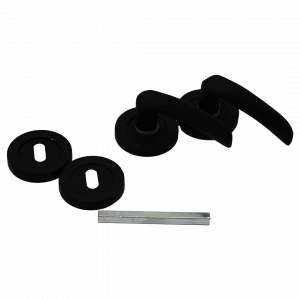 Çelikel Eriş-10 Amerikan Oda Kapı Kolu Siyah (4172)