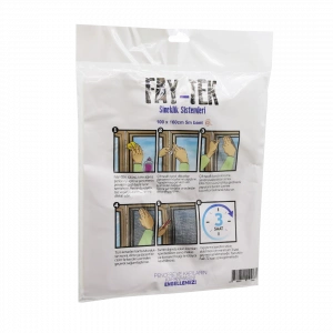 Çift Kanat Tül Pencere Sineklik 100x160cm - 5mt Bant (4172)