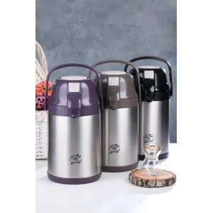 Ckr-2007 2.5lt Pompalı  Çelik Termos (4172)