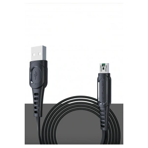 DC24 Micro USB Kablo 1.2M 4A - Siyah
