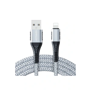 DC33 Usb 3.0 to Lightning 1M Tel Örgü 60W Kablo - Gümüş